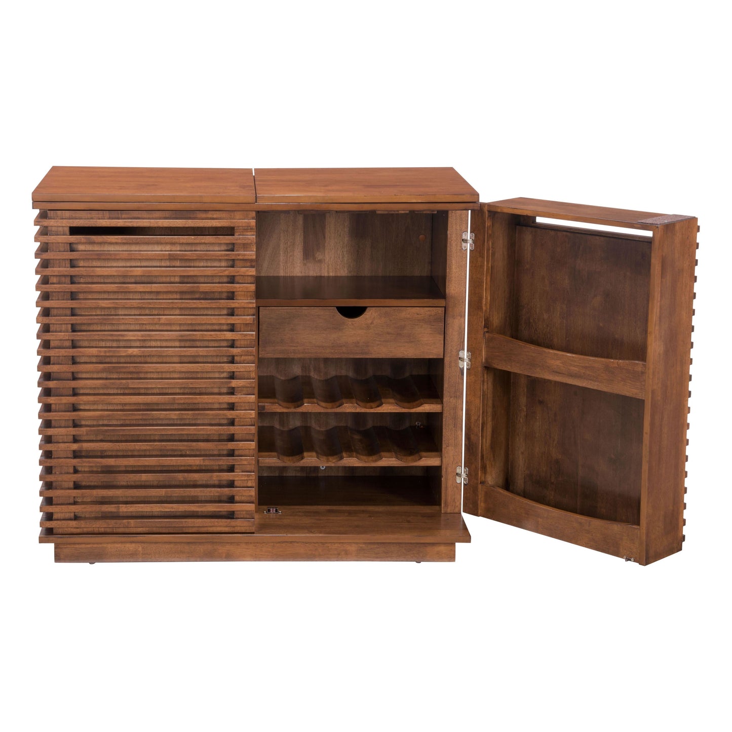 Linea Bar Cabinet Walnut