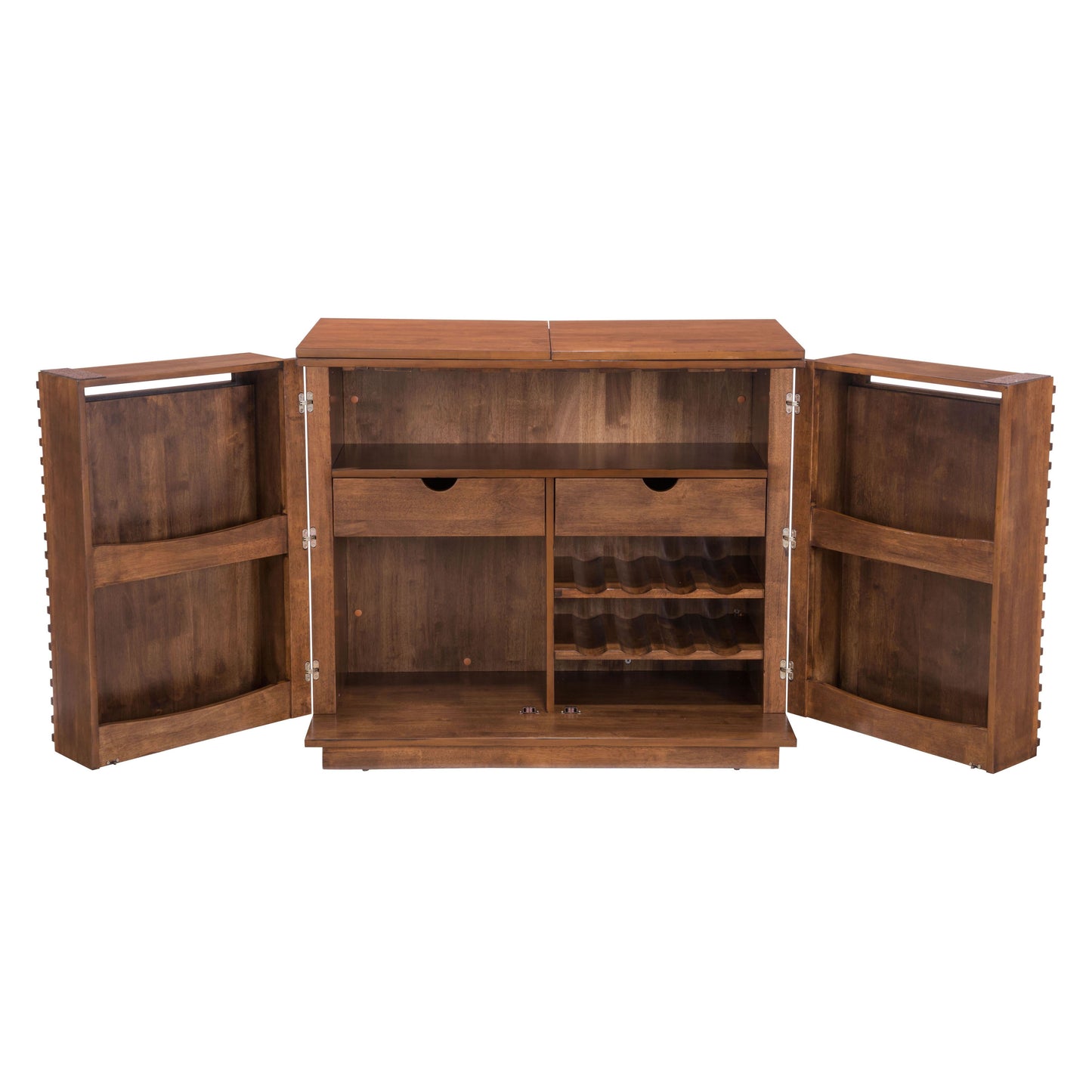 Linea Bar Cabinet Walnut