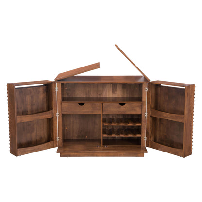 Linea Bar Cabinet Walnut