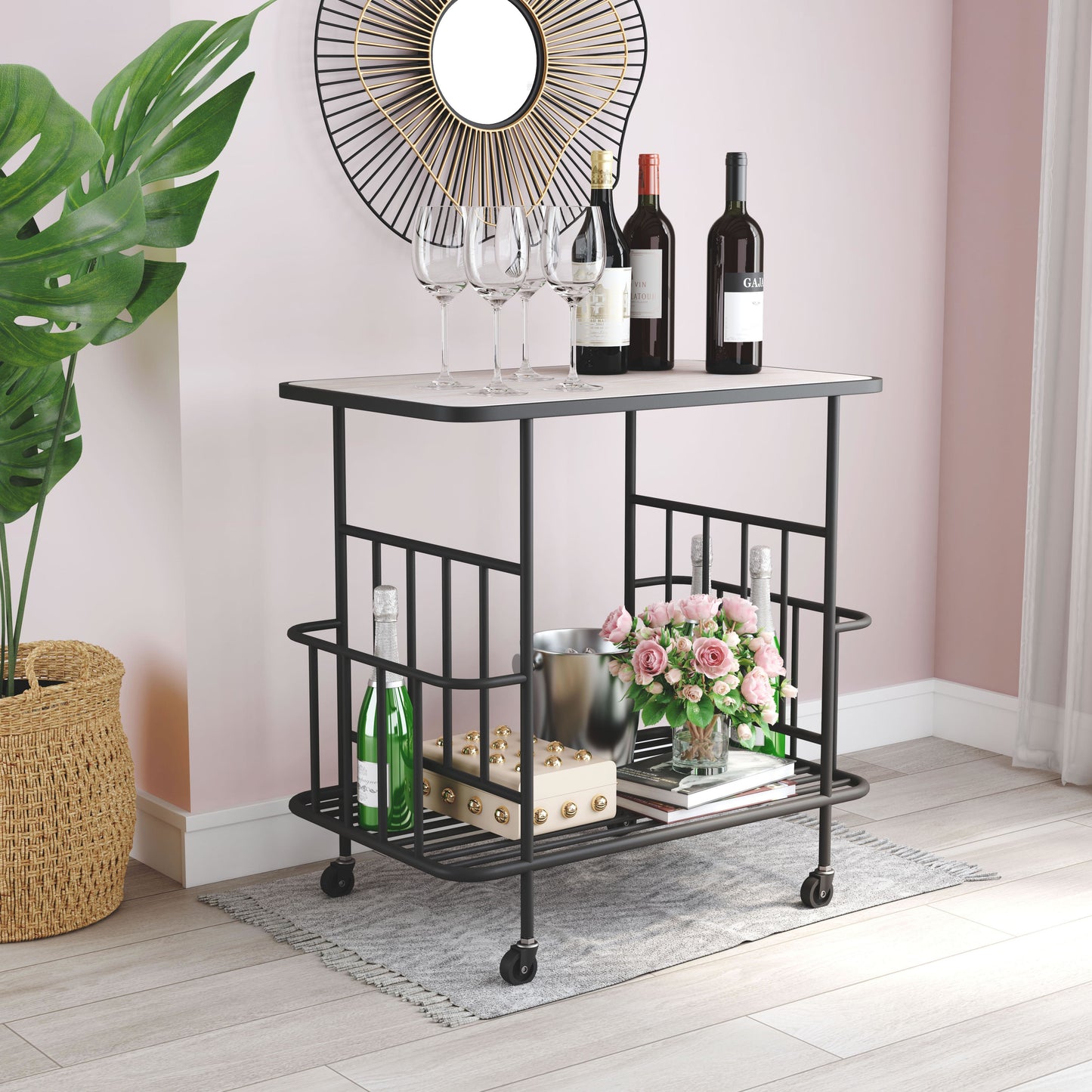 Argus Bar Cart Black