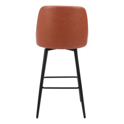 Keppel Swivel Barstool Brown