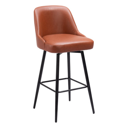 Keppel Swivel Barstool Brown