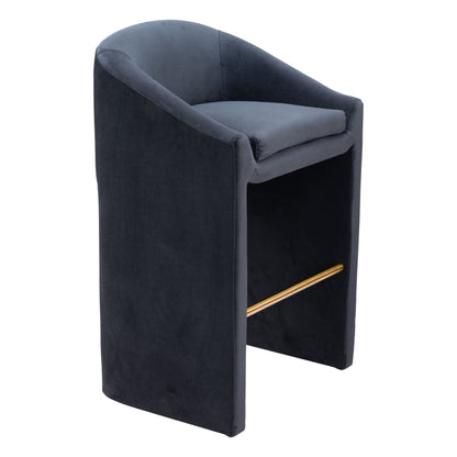 Emas Barstool Midnight Gray