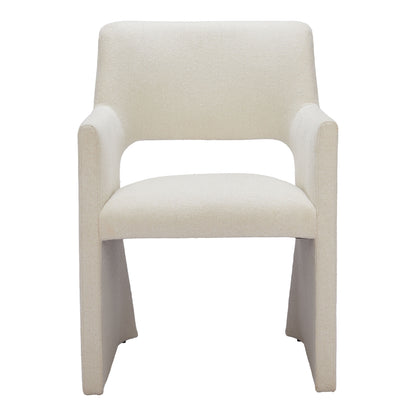 Minet Dining Chair Linen White