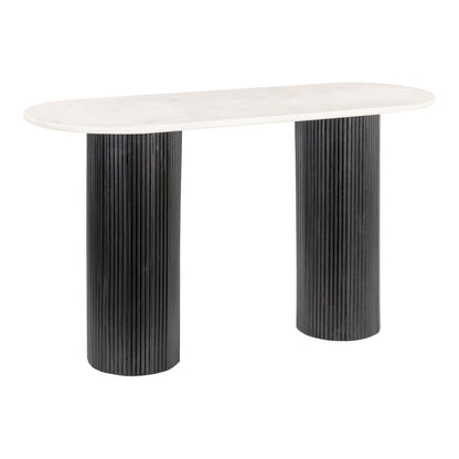 Izola Console Table White & Black