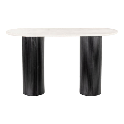 Izola Console Table White & Black