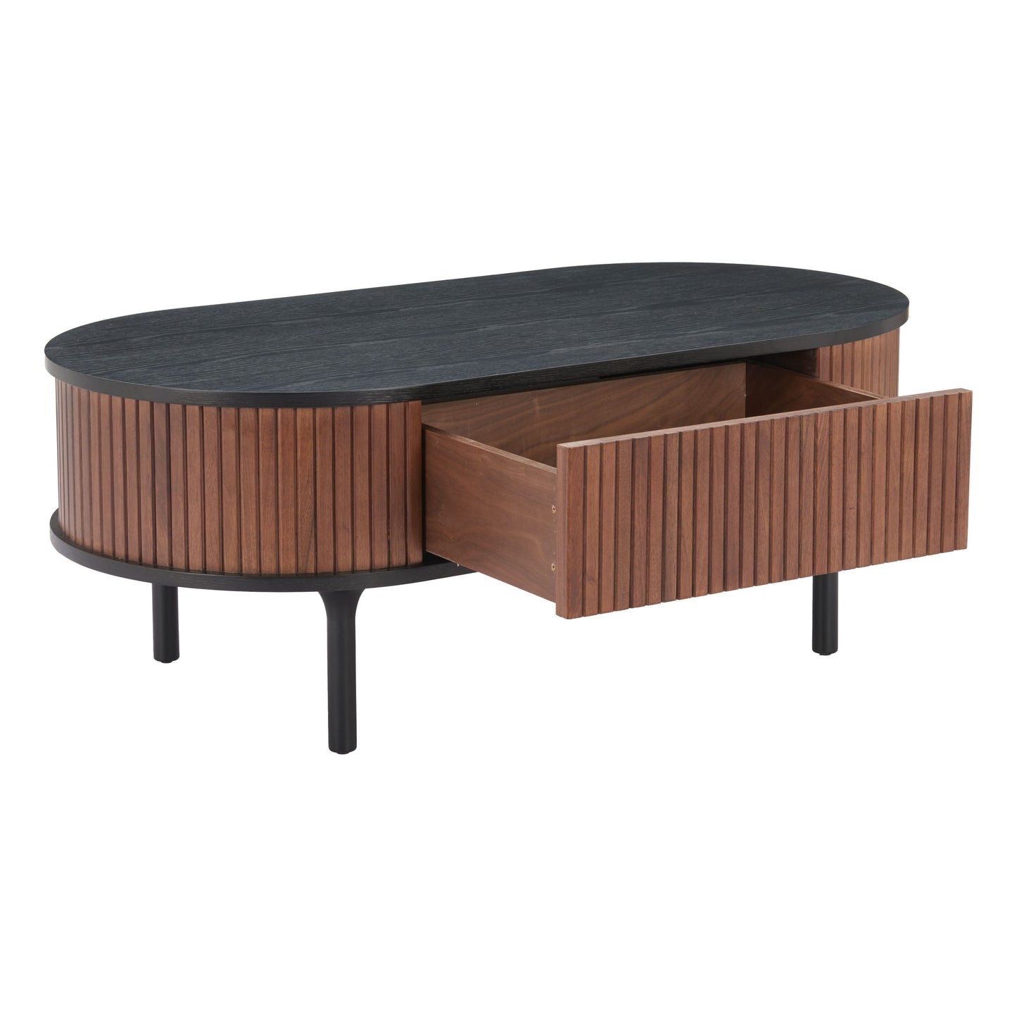 Koriana Coffee Table Black & Walnut