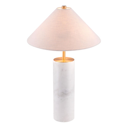 Ciara Table Lamp Beige & White