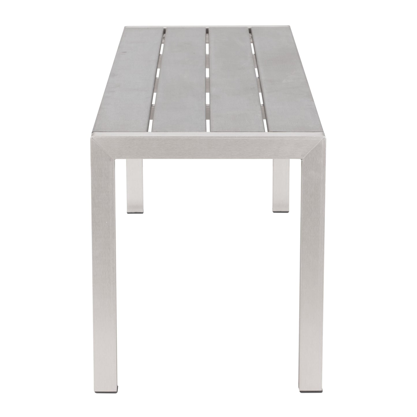 Metropolitan Double Bench Gray & Silver