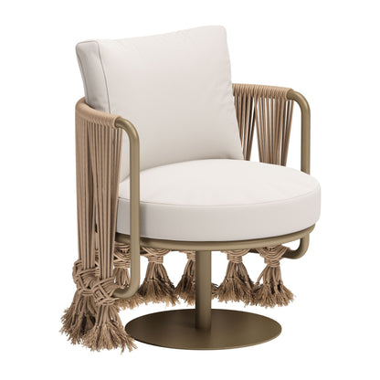 Uzel Accent Chair White