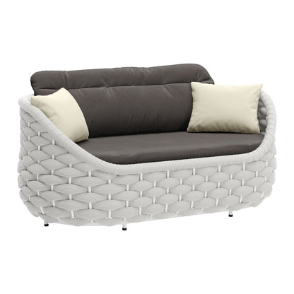 Coral Reef Loveseat Gray