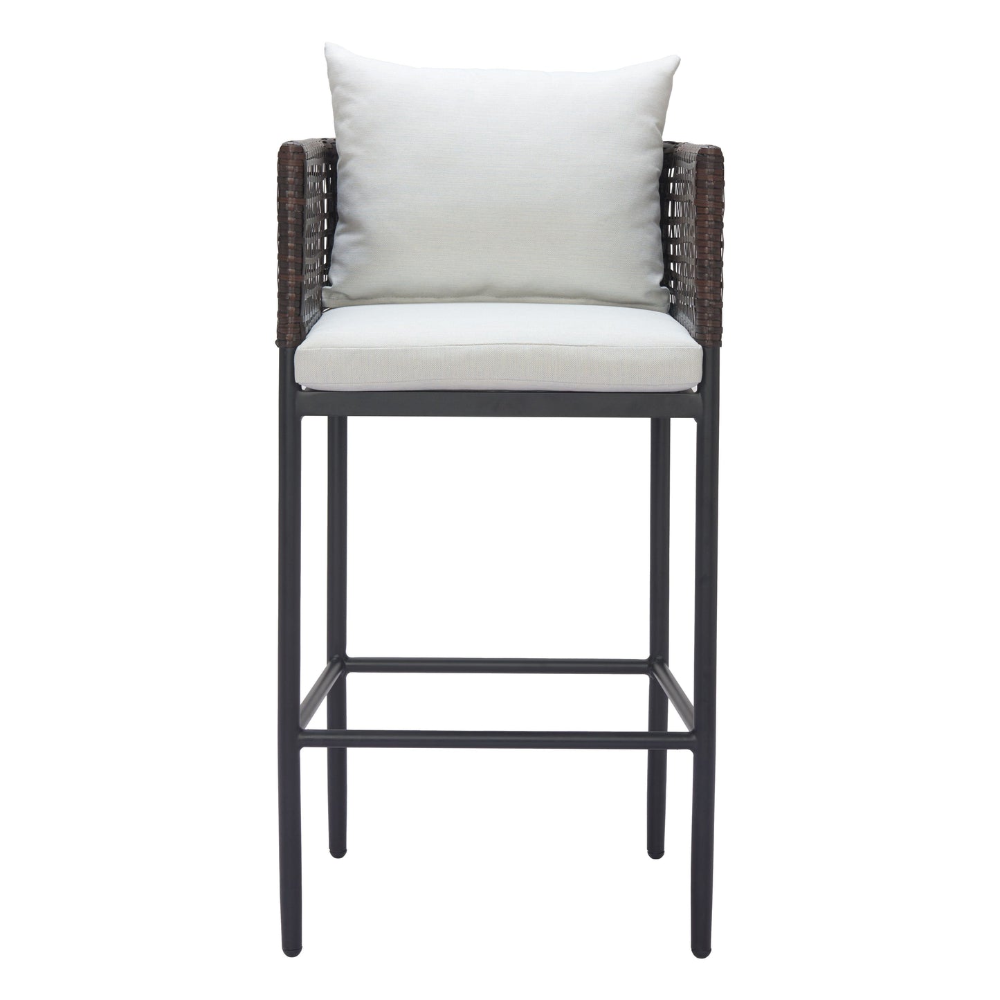 Palm Paradise Barstool Gray