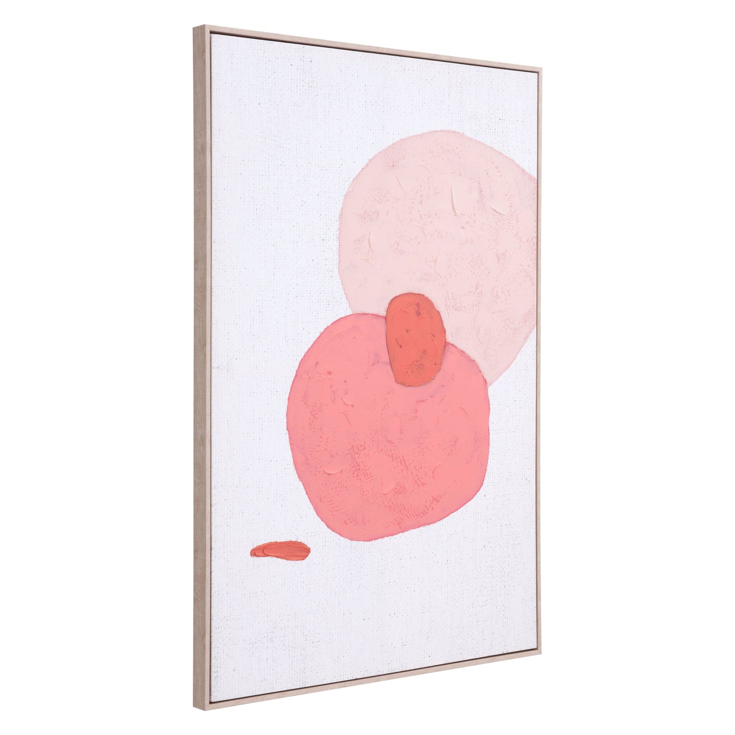 Pink Geode Canvas Wall Art Multicolor