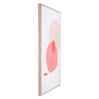 Pink Geode Canvas Wall Art Multicolor