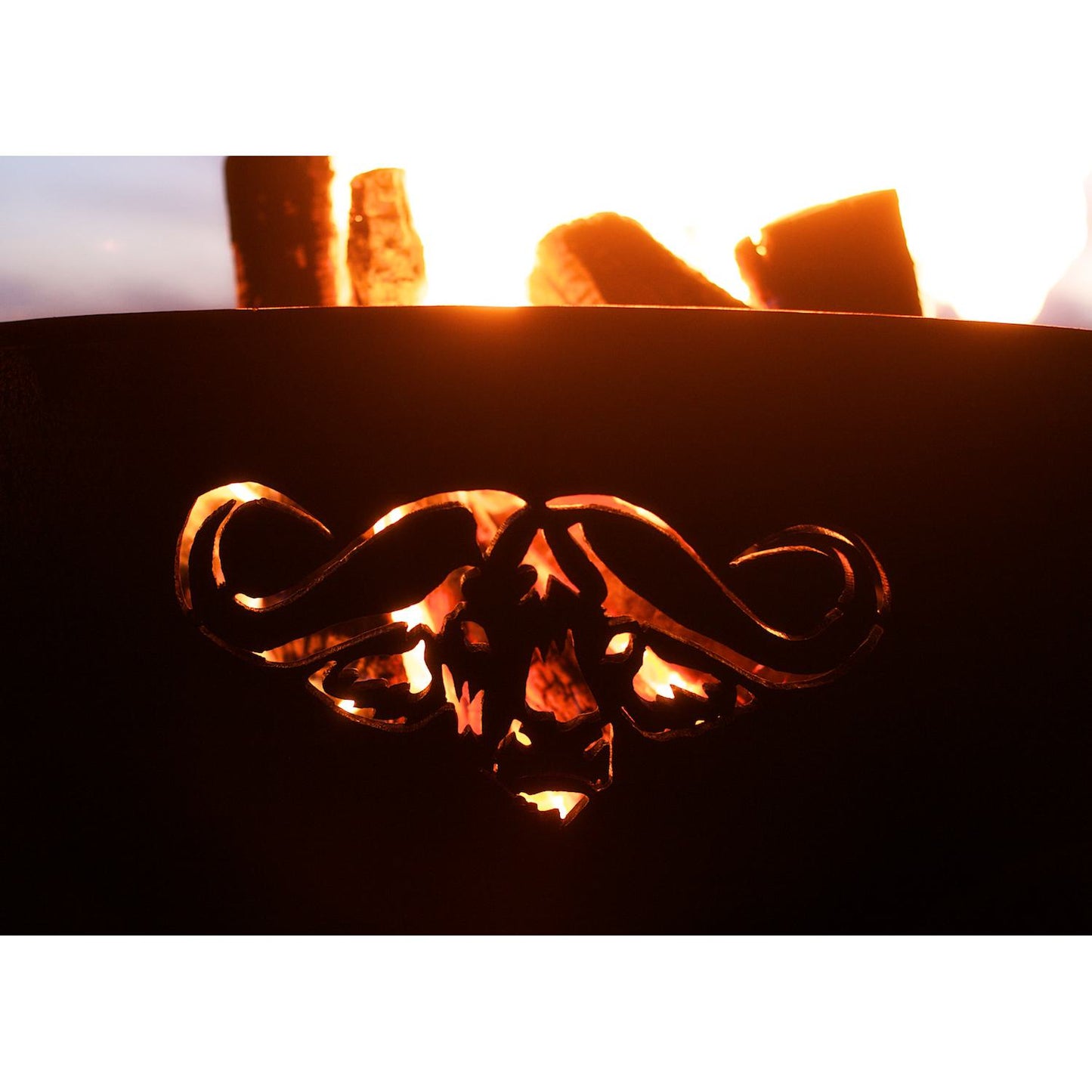 Africa's Big Five Wood Burning Fire Pit
