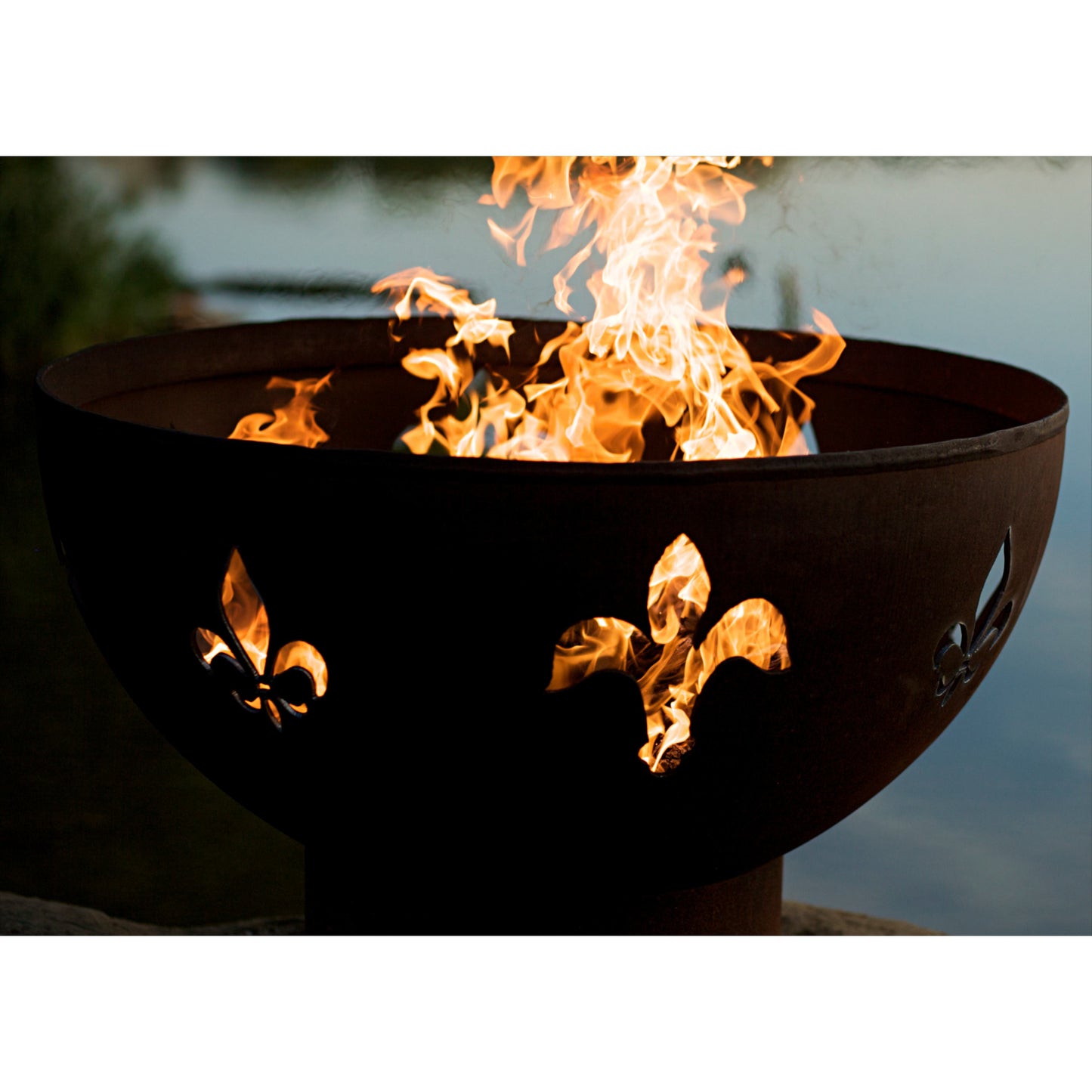 Fleur de Lis Gas Fire Pit