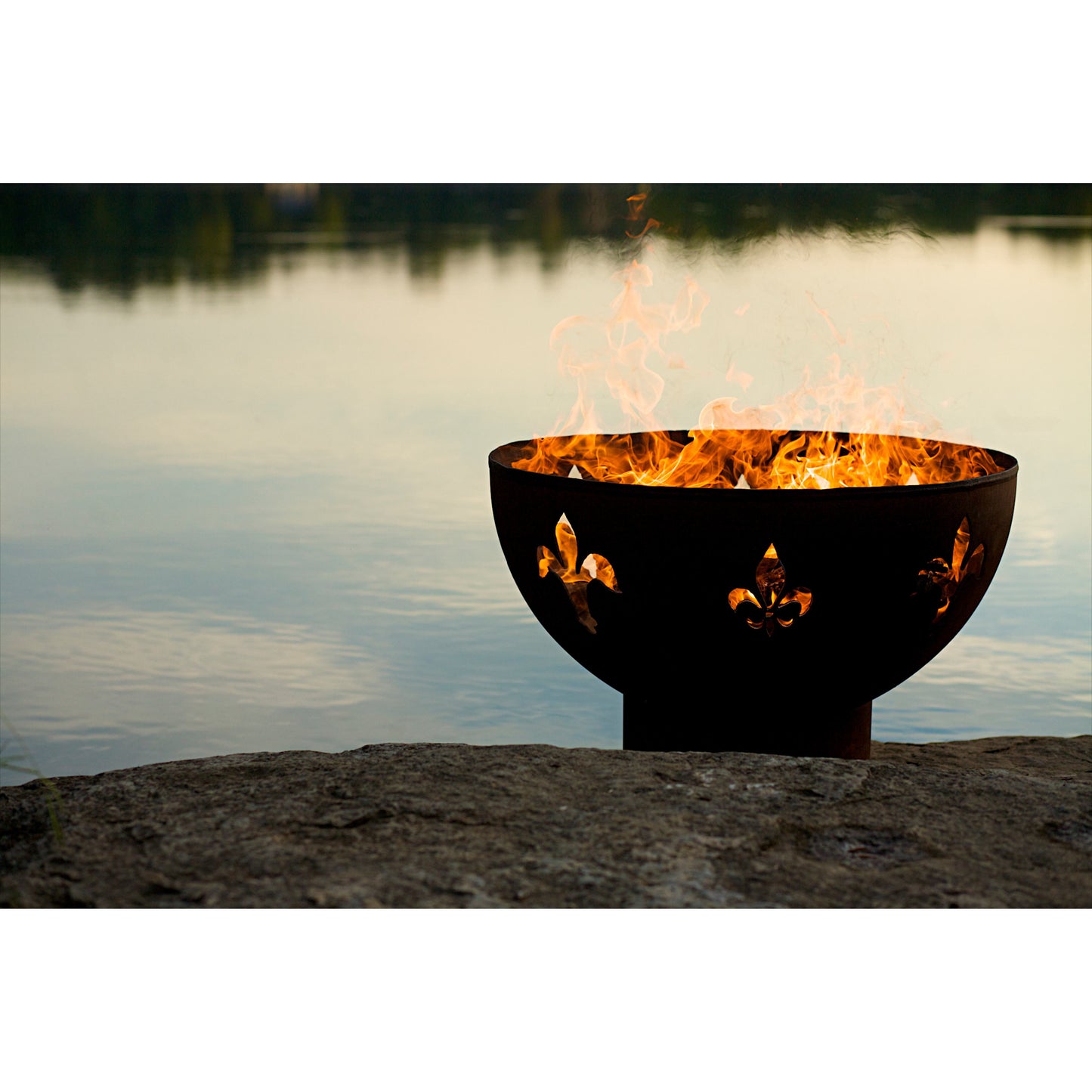 Fleur de Lis Gas Fire Pit