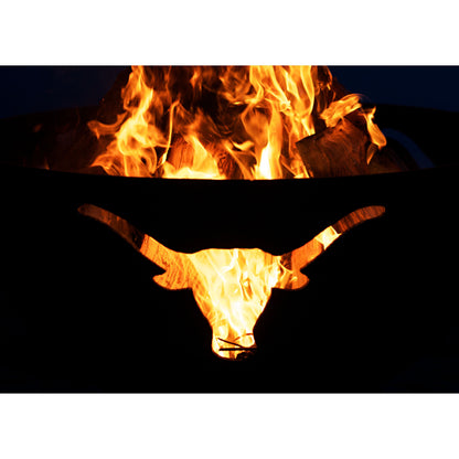 Long Horn Wood Burning Fire Pit