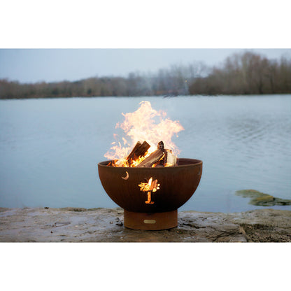 Tropical Moon Wood Burning Fire Pit